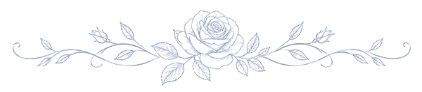 deep blue rose divider